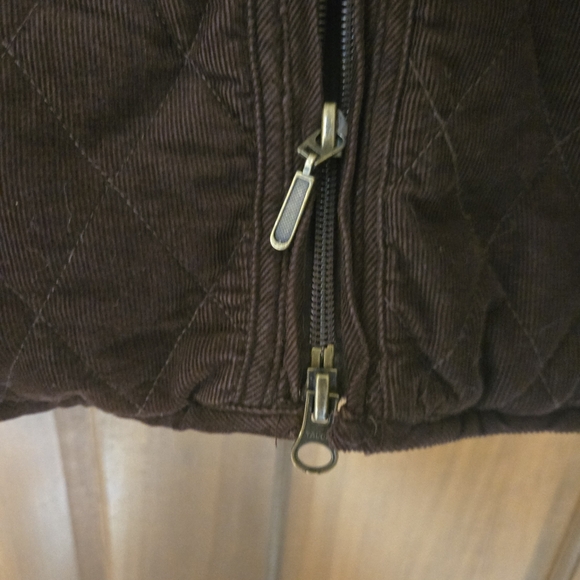 Croft & Barrow Quilted Brown Jacket, L (PTP=21.5") - Picture 4 of 8